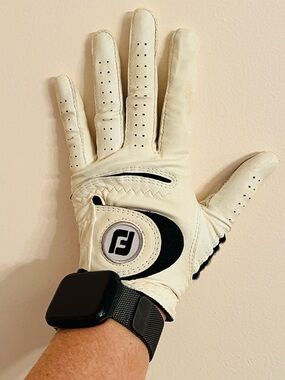 FOOTJOY WEATHERSOF WOMEN'S GOLF GLOVE LEFT HAND WHITE LEATHER SZ: L